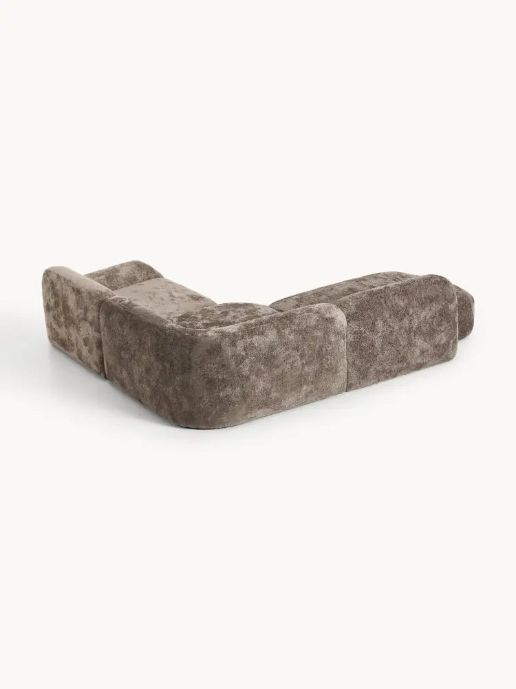Wolke Modüler Köşe Koltuk 4-Kişilik Teddy Buklet Şezlonglu - Velotti