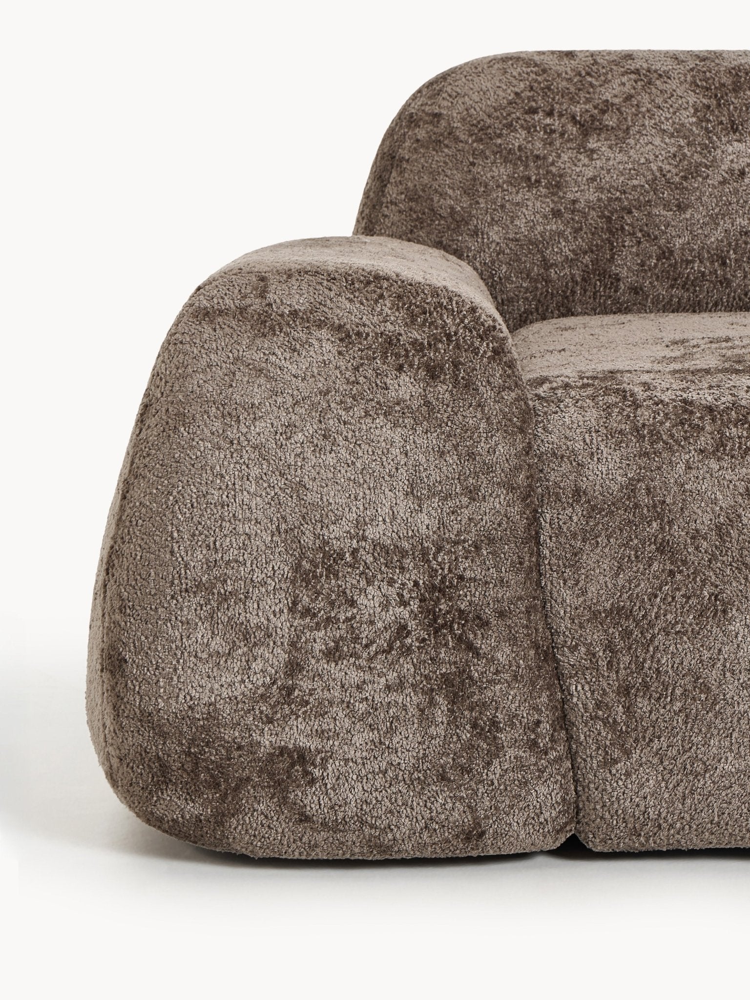 Wolke Modüler Köşe Koltuk 4-Kişilik Teddy Buklet Şezlonglu - Velotti